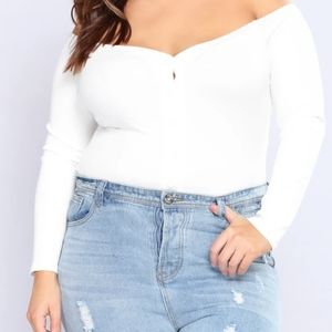Off shoulder bodysuit